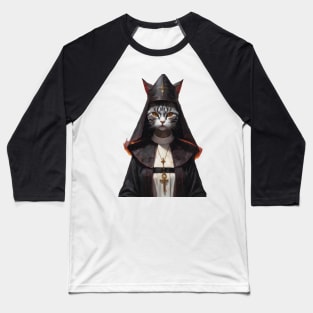 Nun cat design Baseball T-Shirt